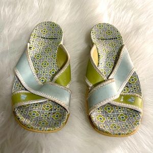 Merrell blue green slides